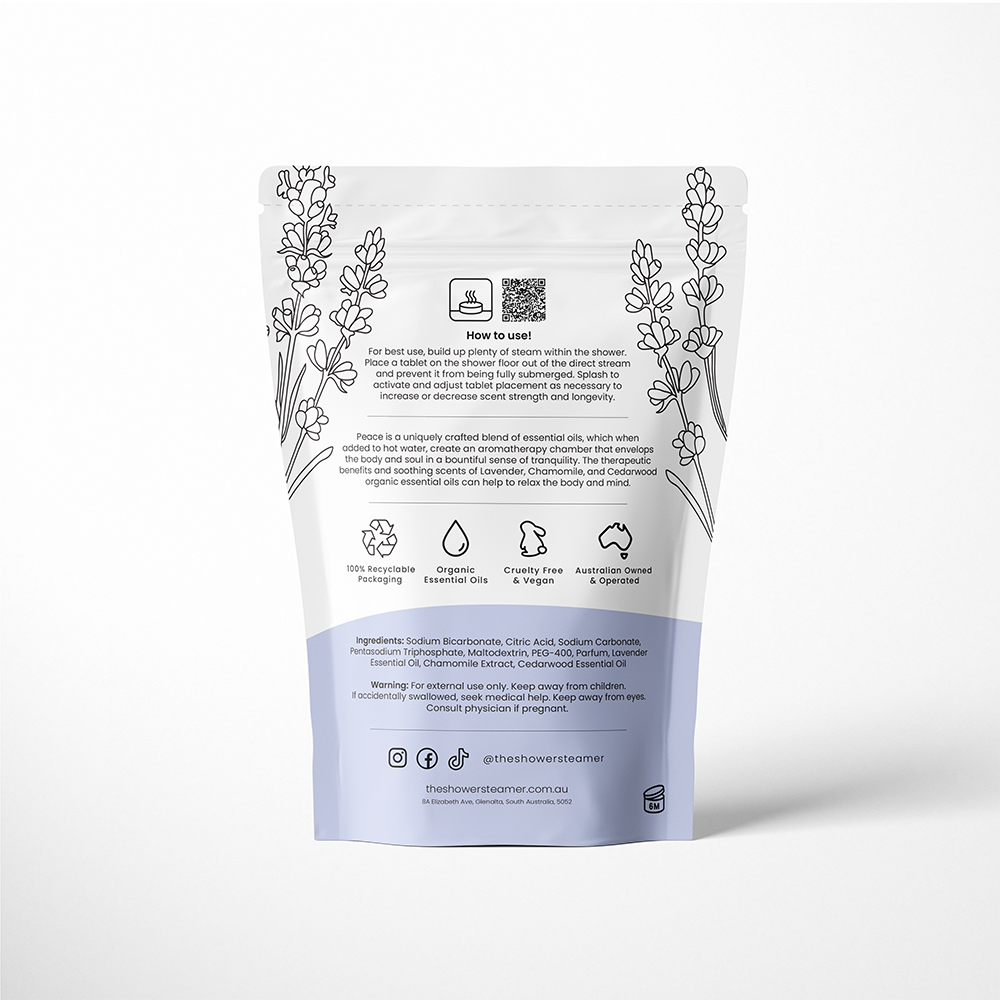 Peace Shower Steamers - 12 Pack